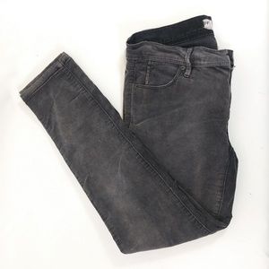 Free People Skinny Cords Sz 26 Grey L5 #132